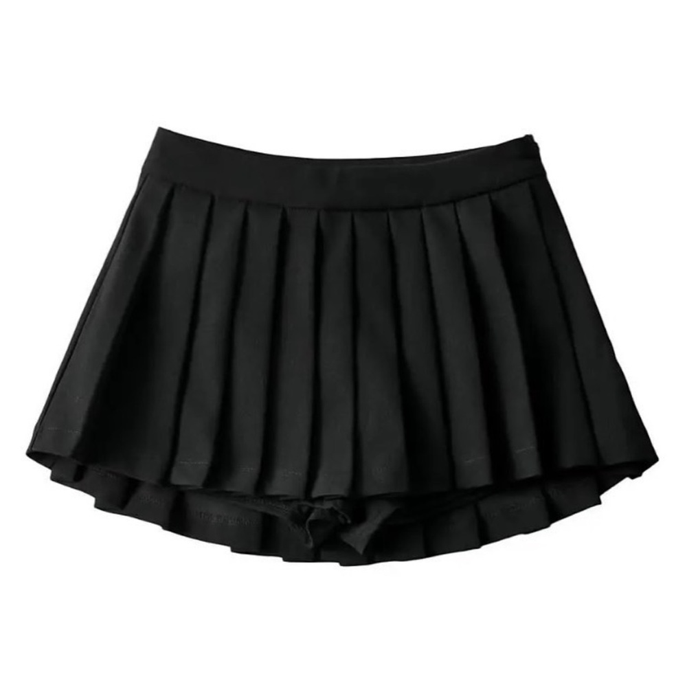 Black Pleated Skirt